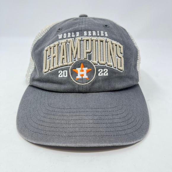 47 Brand Houston World Series Champions 2022 Trucker Hat Snapback Baseball Cap - Picture 1 of 10